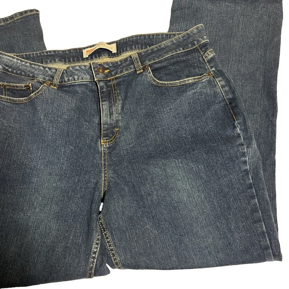 Route 66 Original Women's Size 18A Stretch Dark Blue Denim Jeans‎ Mid Rise